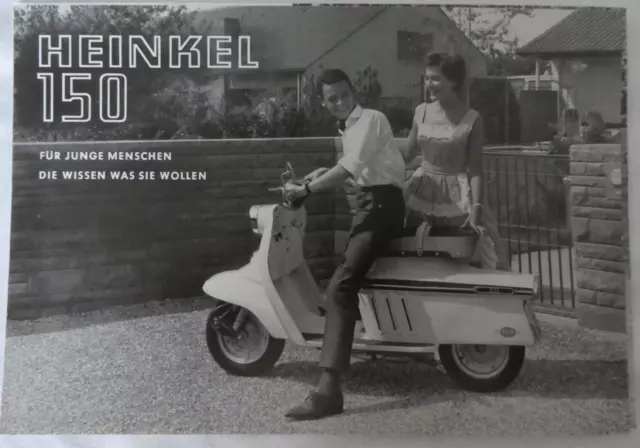 HEINKEL 150 Roller  Prospekt 50er Jahre