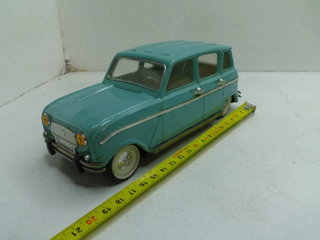 Ancien Jouet En Tôle Bleu – Autobus RENAULT Vintage (occasion)