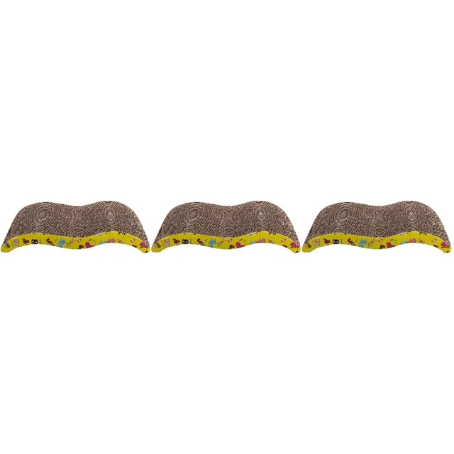 3 PCS Wellpapier Kratzunterlage Für Katzen Kätzchen Spielzeug