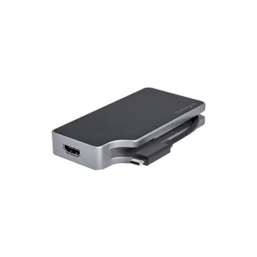 StarTech USB-C Multiport Video Adapter 4-in-1 85W Power Delivery Space Gray
