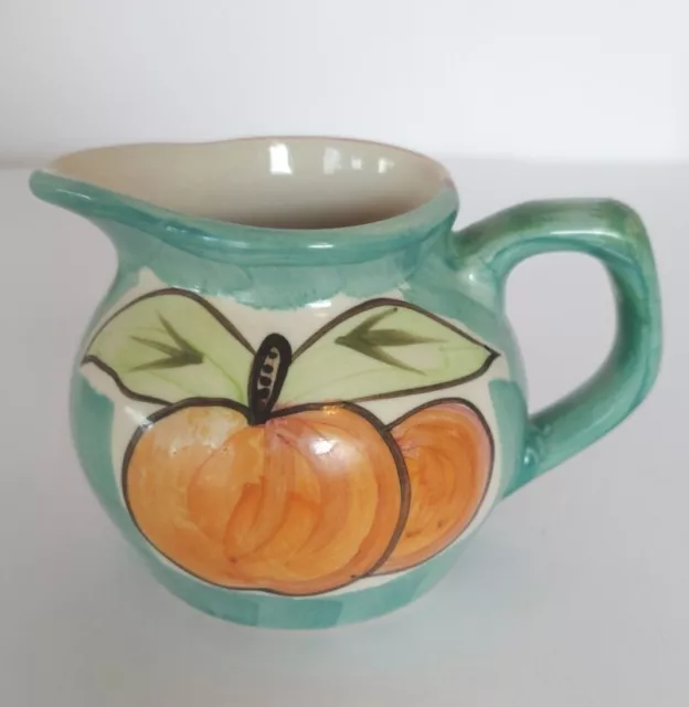 Vintage Guyroc China Hand Painted Pottery Milk Creamer 2