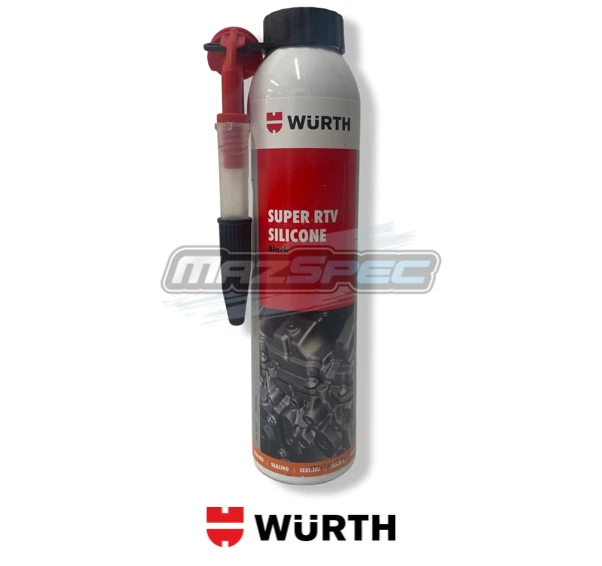 Würth Super RTV Silicone Basic Nero, Adesivo E Sigillante Per Auto, Resistente A Olio E Refrigerante