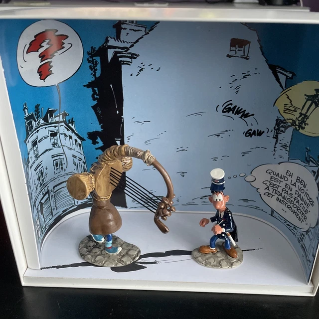 GASTON LAGAFFE ET son chat Ancienne figurine plastique PLASTOY 1991 BD