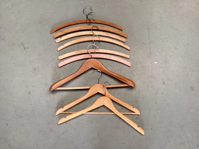 Appendiabiti vintage in legno X9 tutte buone condizioni