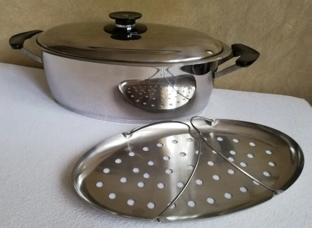 Multibräter Bräter Schmortopf Ofentopf Gartopf Edelstahl AGM Küchenprofi 38 cm