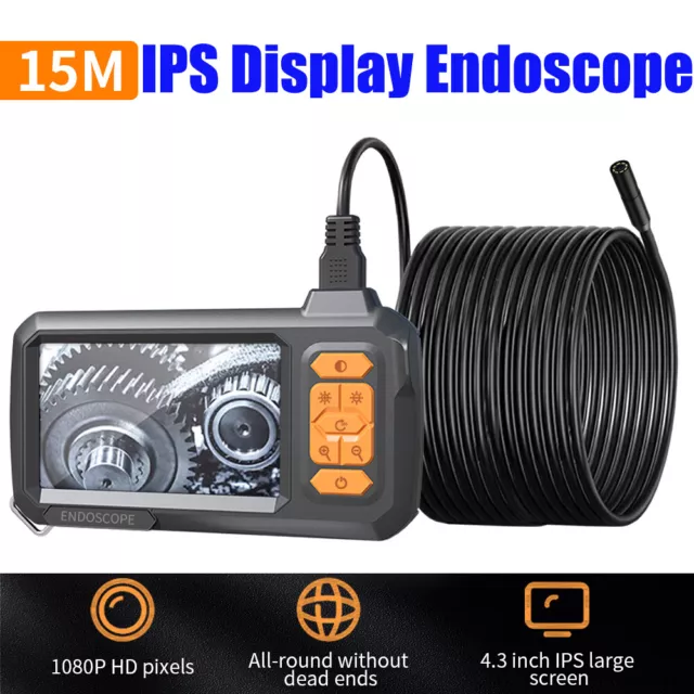 8mm HD 1080P Digital Industrial Borescope Inspection Camera with 8 LED Lights