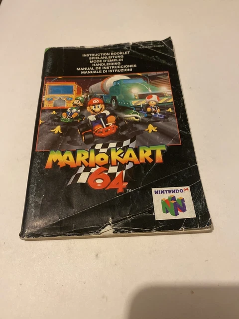 😍 notice livret mode d’emploi nintendo 64 n64 eur fr fah mario kart 64