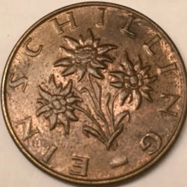 1970 - Austria Republik Osterreich - 1 Schilling World Intl Vintage Coin
