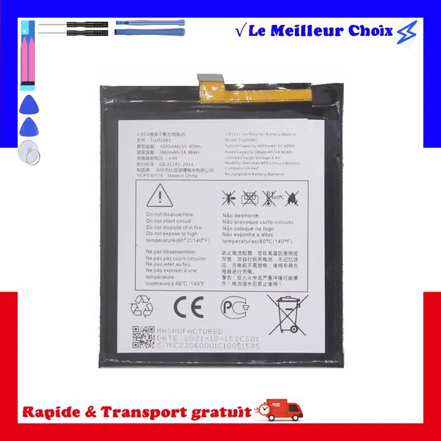 BATTERIE DE REMPLACEMENT NEUVE HTC 35H00271 B2PZC100 POUR U11