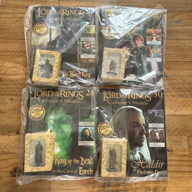 Eaglemoss Lord Of The Rings Figures Collector's Model Series Boxed  Magazines X4