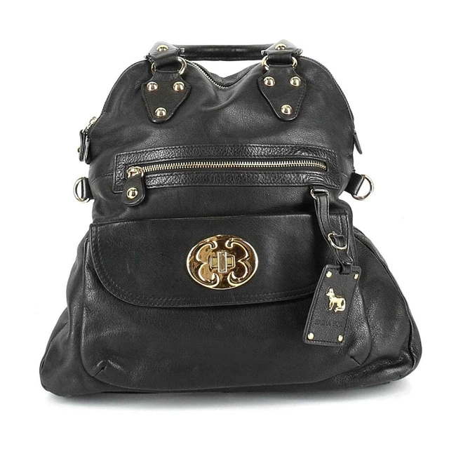 Emma Fox black crossbody satchel bag