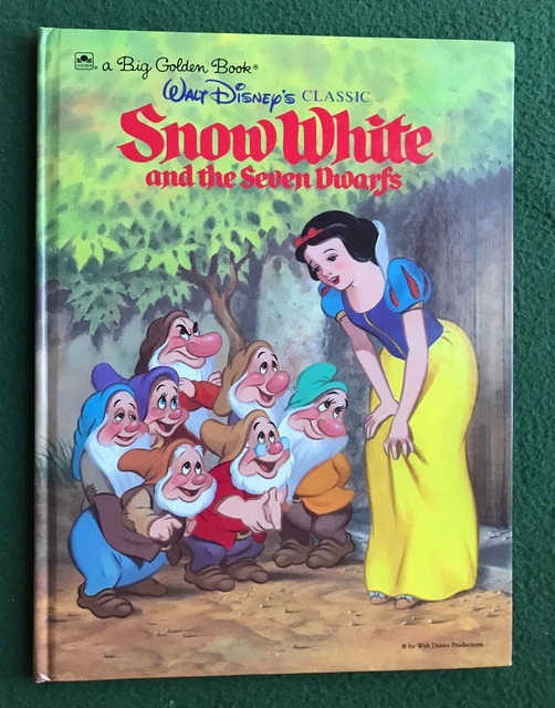 WALT DISNEY'S SNOW White and the Seven Dwarfs Big Golden Book 1984 ...