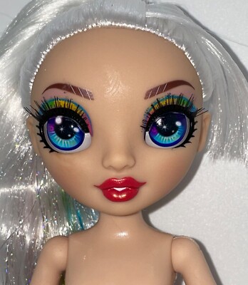 RAINBOW HIGH JUNIOR Amaya Raine 9" Nude Articulated Fashion Doll White ...