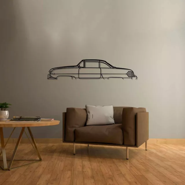 Wall Art Home Decor 3D Acrylic Metal Car Auto Poster USA Silhouette Hudson 3