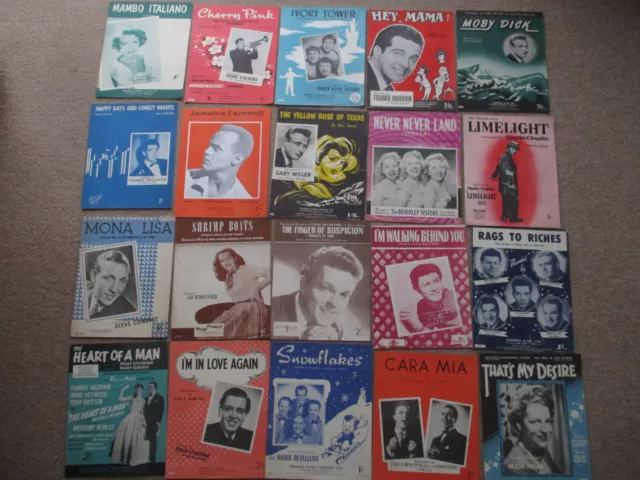 1950s Sheet Music. Various titles - choose your own. Doris Day, Dickie Valentine 2