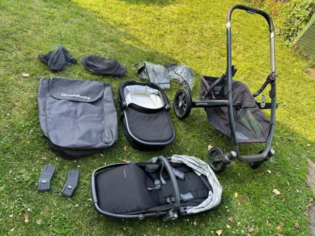 UPPAbaby VISTA Travel System (Model 0185) Black Carrycot Pushchair Covers