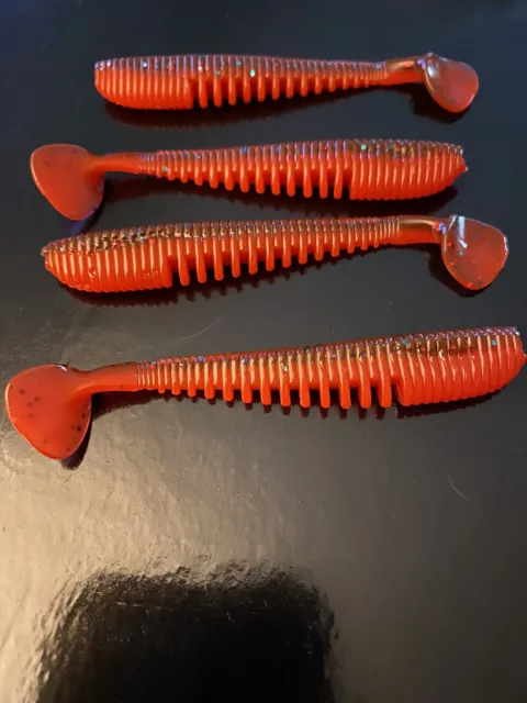 perch/ pike shads.  4 x 8cm Lures.