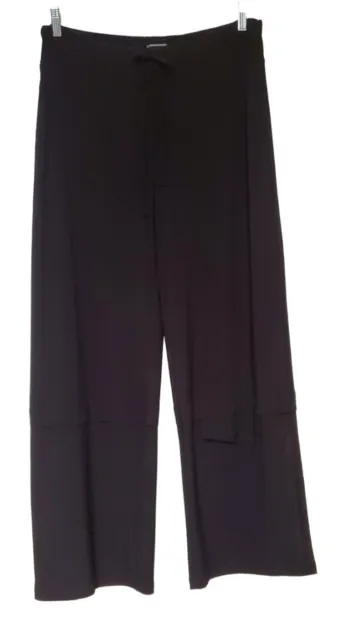 Sympli Black Drawstring Waist Full Length Pants Size 12