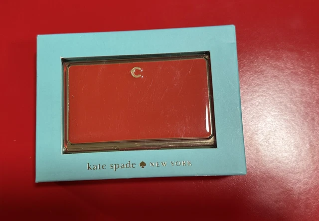 Kate Spade Lenox ONE IN A MILLION “C” Business Card Holder 3.75 IN