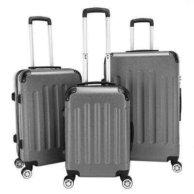 3pcs 20" 24" 28" Travel Spinner Luggage Set Bag Trolley Suitcase Lock 8 Colors