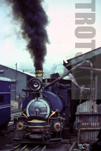 35mm Slide INDIA Indian Railways Steam Loco 779 1980 Kurseong Original
