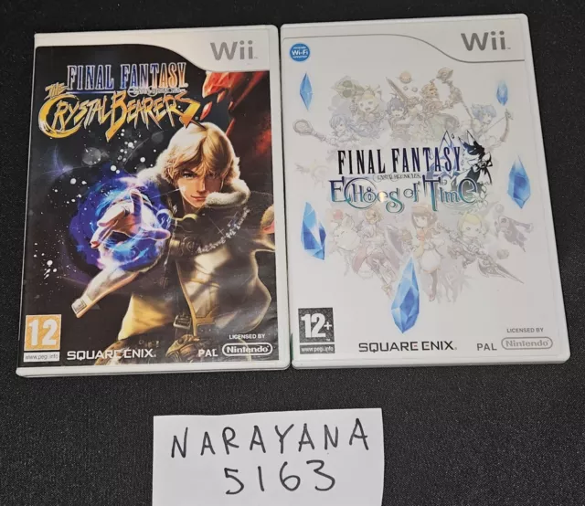 Final Fantasy Crystal Chronicles The Crystal Bearers AND Echoes of Time Wii CIB