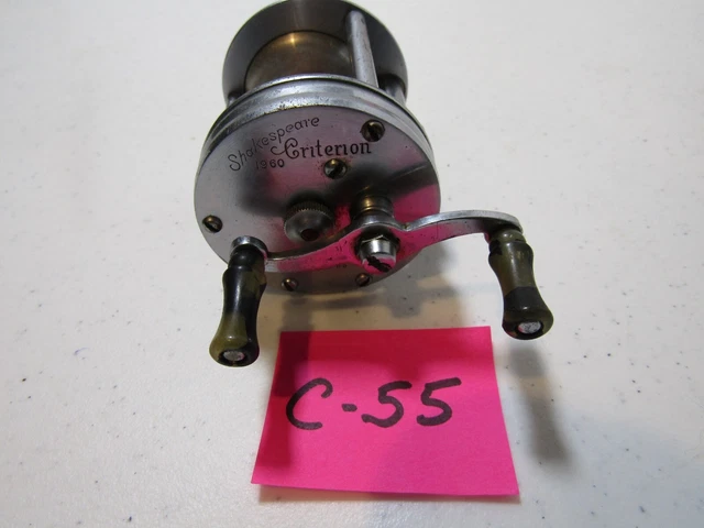 VINTAGE C-55 SHAKESPEARE Criterion 1960 Fishing Reel Casting