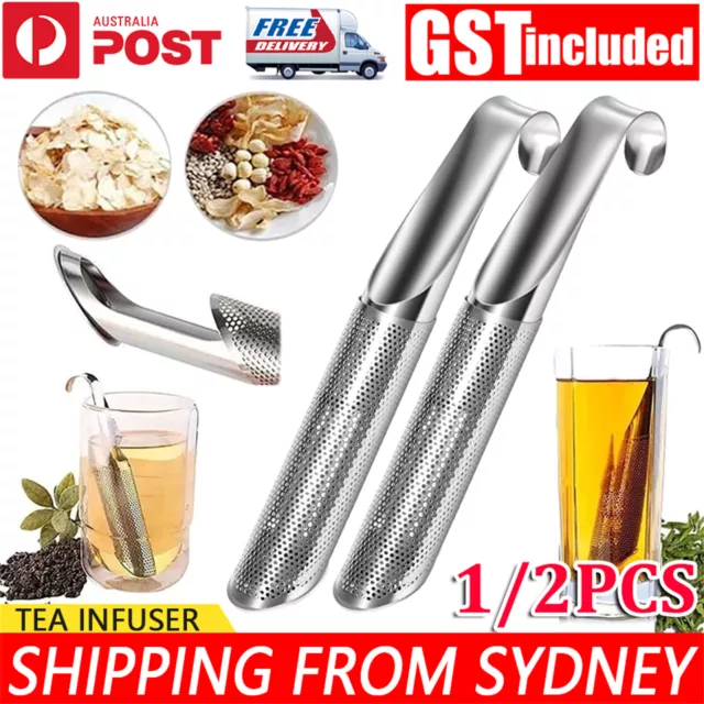 Stainless Steel Tea Infuser Leaf Strainer Herbal Mesh Loose Filter Diffuser Mug