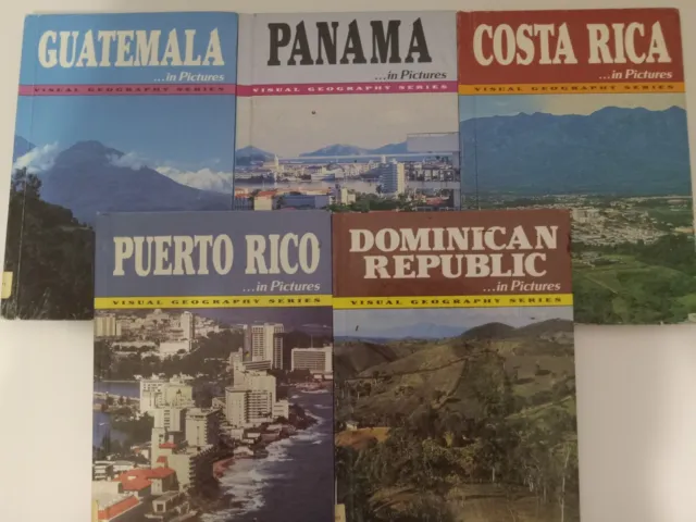 Set Of 5 Geography Books "In  Pictures" Pre-owned Hardcover From Visual...