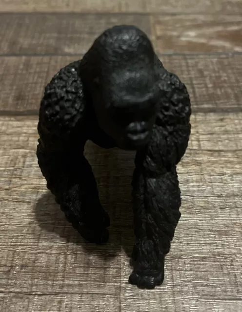 Schleich 2016 Black Male Silver Back Gorilla Model D-73527 Animal Figure