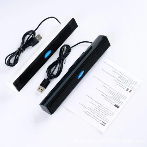 USB PC Portable Bureau Ordinateur Long Petit Haut-Parleur