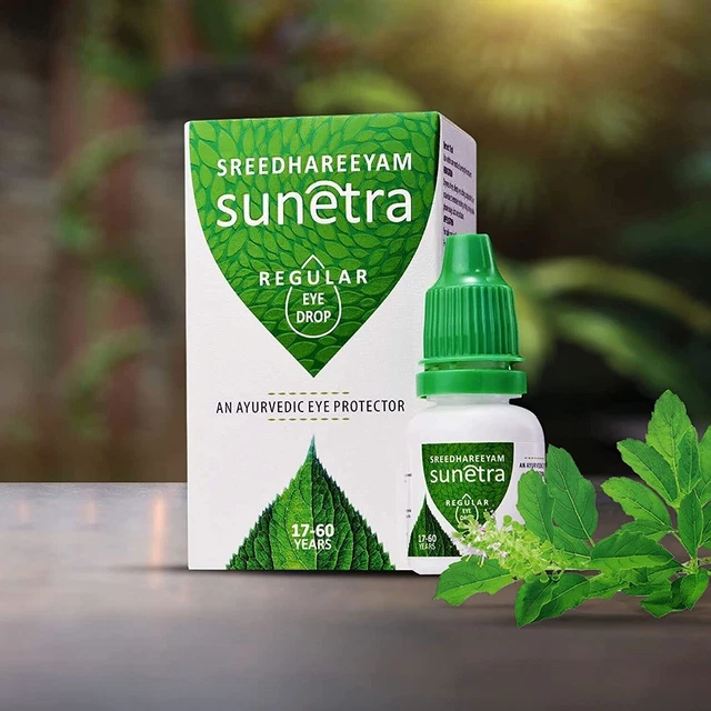Gotas para ojos herbales regulares Ayurveda: la solución suave para el malestar ocular 10 ml