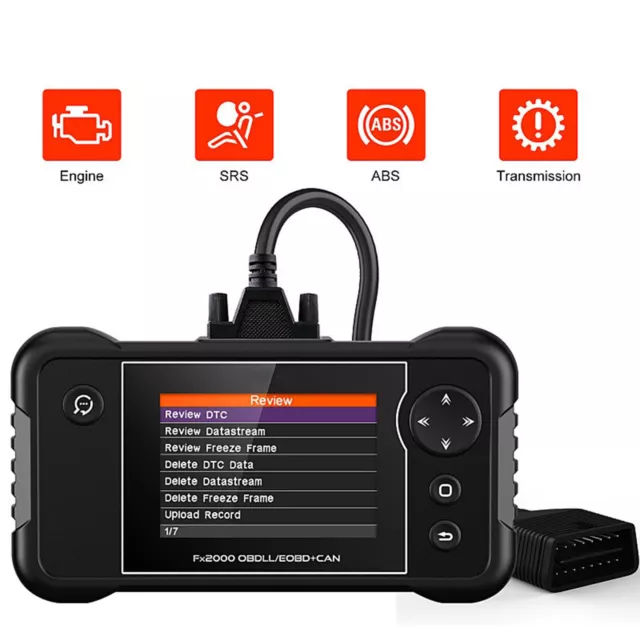 FX2000 Car OBD2 Scanner Diagnostic ABS SRS Transmission Engine Code Reader Tool