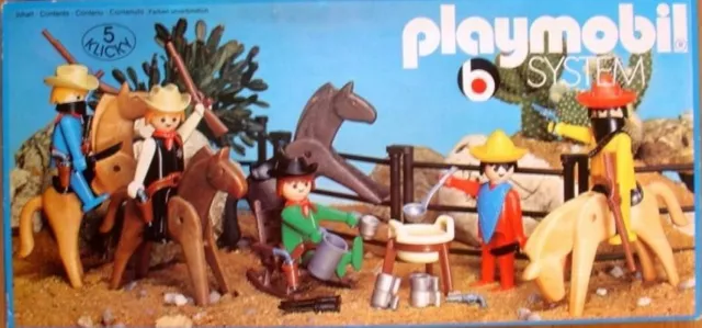 Playmobil  3240 Cowboys "Banditen/Sheriff" - SELTEN - Vintage - Western Klicky
