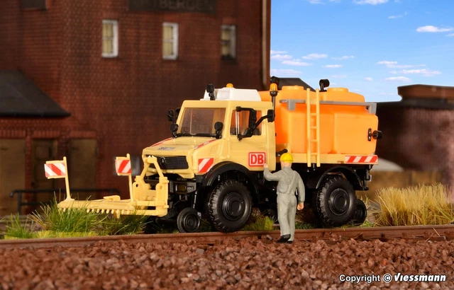 KIBRI 1:87 H0 - UNIMOG mit Arbeitskran und Korb (Neu (gemäss