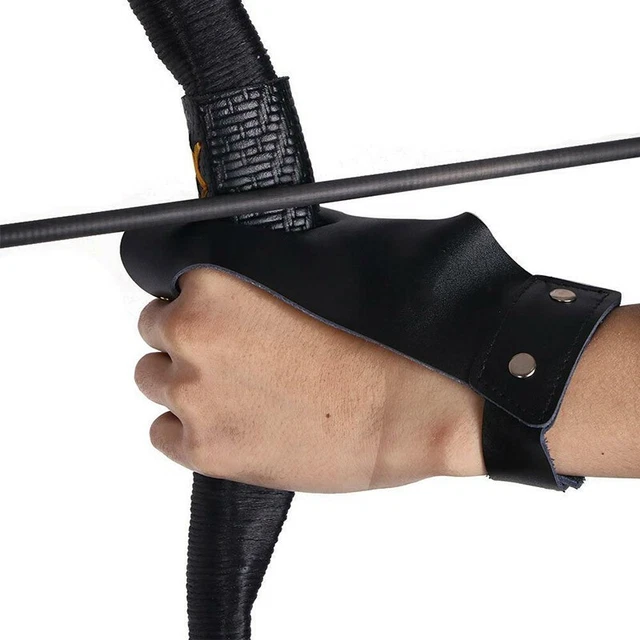 GANT DE TIR à l'arc professionnel en cuir de vache pour des