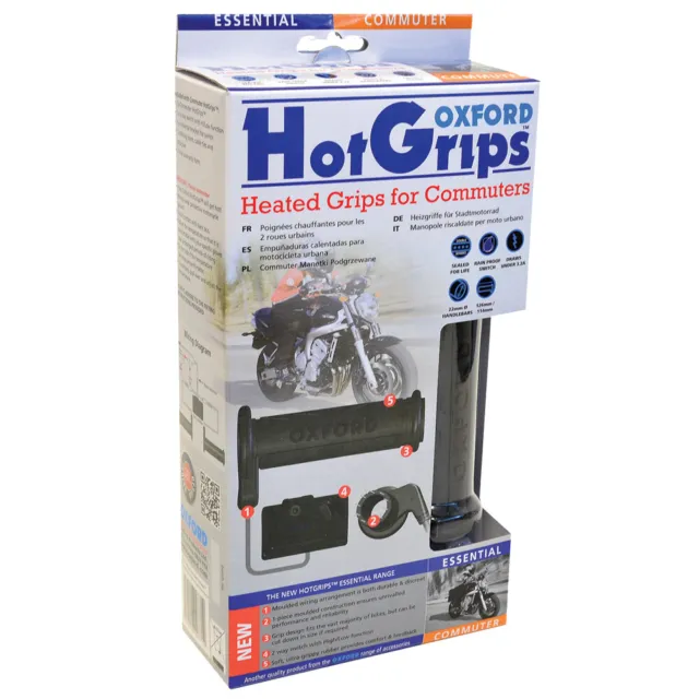 Oxford Hot Grips Essential Commuter Motorbike Heated Grips