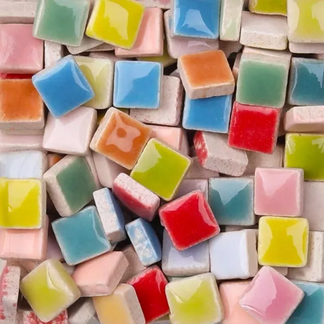 Mini Ceramic Mosaic Crafts Tiles Porcelain Crafting Pieces Art Hobbies 5*5*2mm