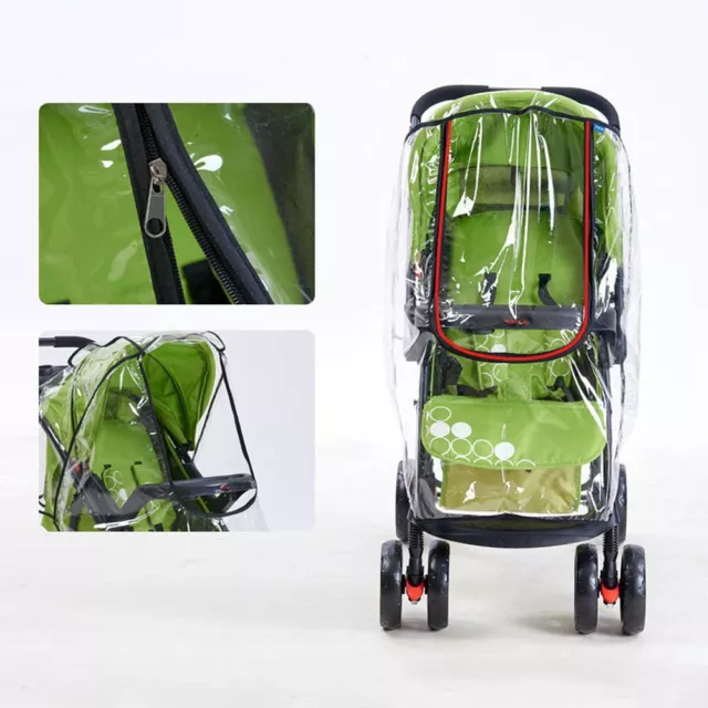 Umbrella Pushchair Wind Shield Buggy Raincover Stroller Rain Cover Universal