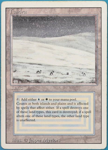 Tundra Revised HEAVILY PLD (Dual Land Reserved List MTG Card) (432950) ABUGames