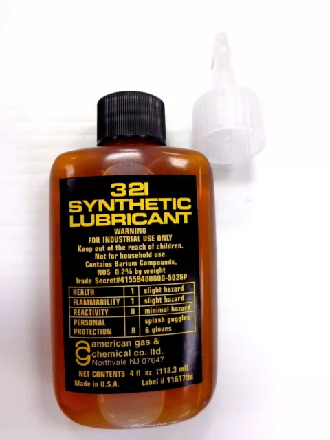 TSI 321 SYNTHETIC Lubricant Reel Oil / Bearing Oil - 4 Oz Bottle w