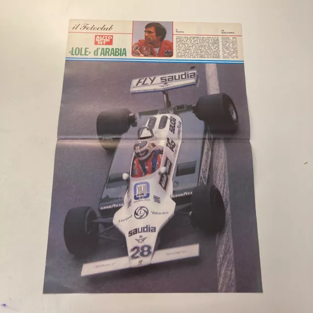 NUOVO POSTER AUTOSPRINT 1980 Gran Premio di Gran Bretagna Carlos Reutemann