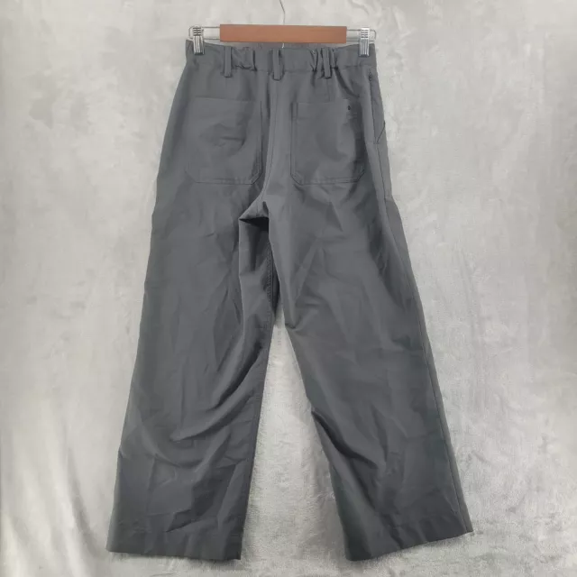 Wayre Size 4 The Jetsetter Wide Leg Trouser Pants Charcoal Grey 2