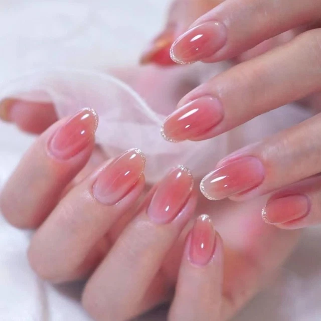 Gradient Fake Nials French Press on Nails Manicure False Nails  Women