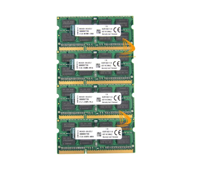 Kit Mémoire RAM 16GB (2x8GB) DDR3 SODIMM PC3-12800 Pour PC Portable - Occasion Testé