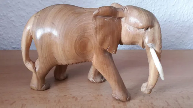Elefant Handarbeit aus Kenia 0,37 kg und 19 cm Afrika Unikat schwere Qualität #6