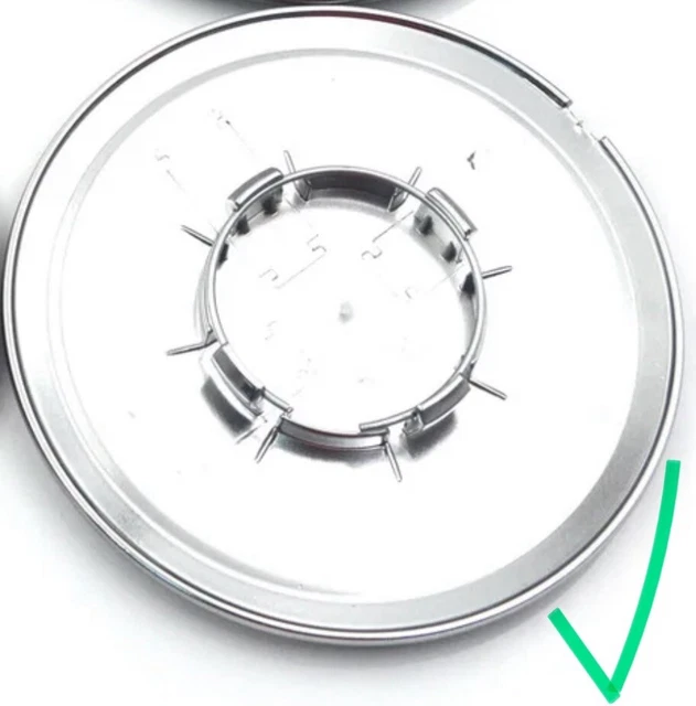 Cache Moyeux Pour Fiat 500 Abarth 60mm - 4 Pièces Noir ABS + Alliage - Enjoliveurs Centraux De Roue