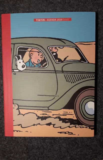 NEU Hergé Moulinsart Tim und Struppi Tintin Kalender 2020 mit Automobilen SELTEN