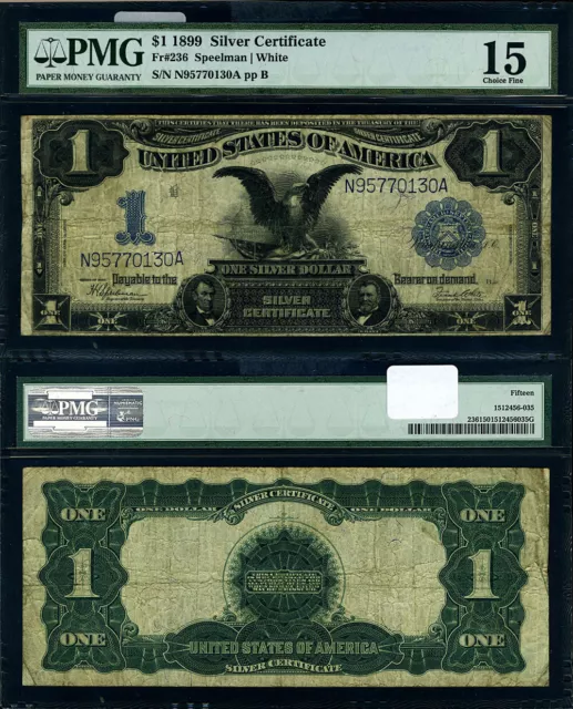 FR. 236 $1 1899 Silver Certificate Choice PMG Fine15
