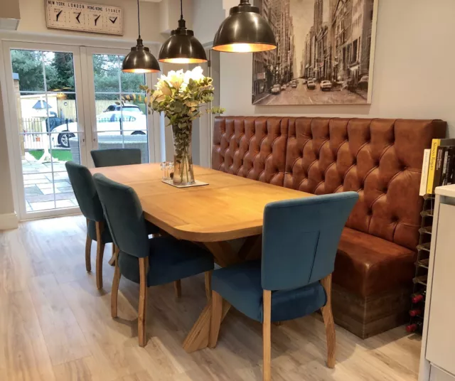 Booth Seating, Bench Seating, Restaurant seating 100% Real Tan Leather £720/metr